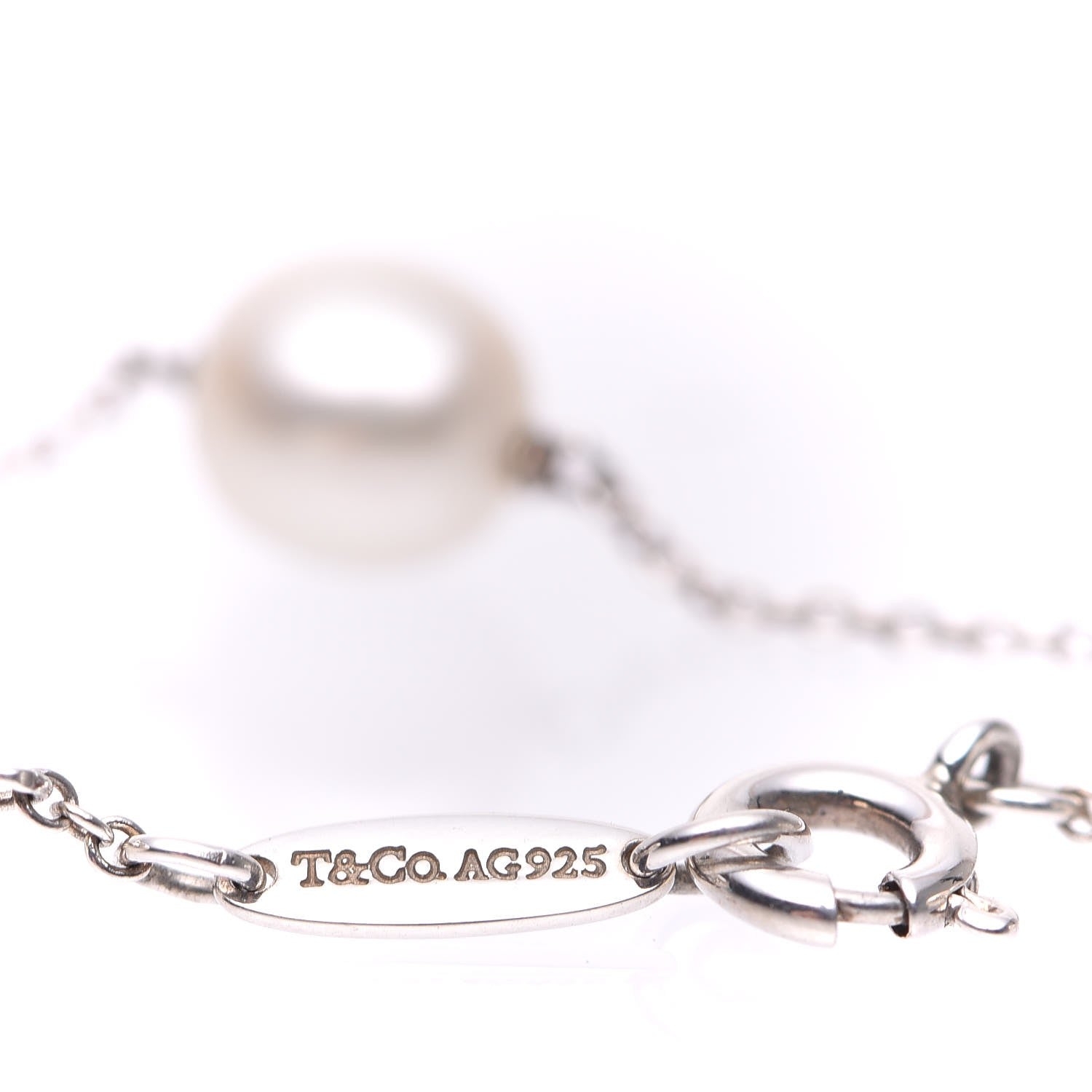 Tiffany Sterling Silver 6-7mm Freshwater Pearls By The Yard Bracelet 4 of 6