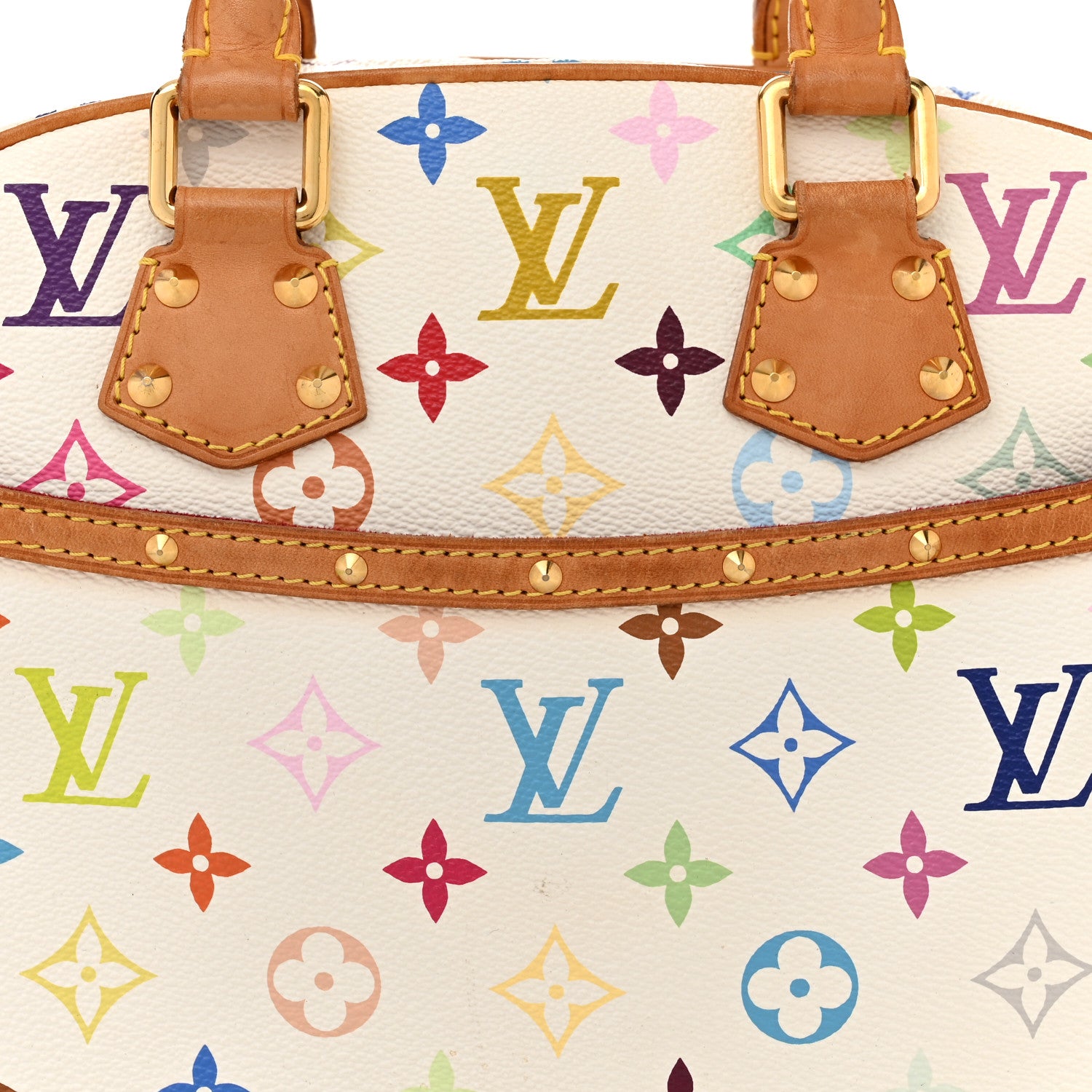 Louis Vuitton LOUIS VUITTON Monogram Multicolor Trouville White 7 of 12