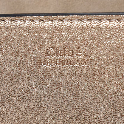 Chloe Metallic Goatskin Mini Drew Shoulder Bag Abstract Gold 6 of 7