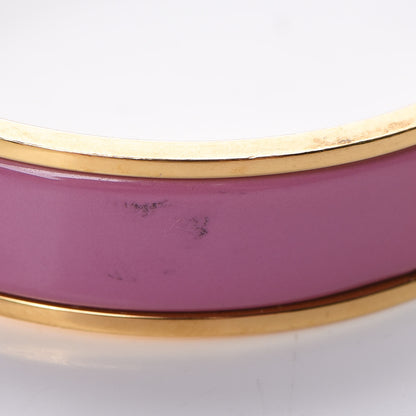 Hermes Enamel Narrow Clic Clac H Bracelet PM Rose Azalee 6 of 9