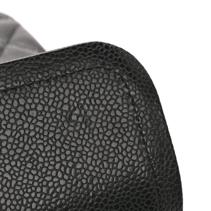 Chanel Caviar Quilted Medium Double Flap Black 12 of 13