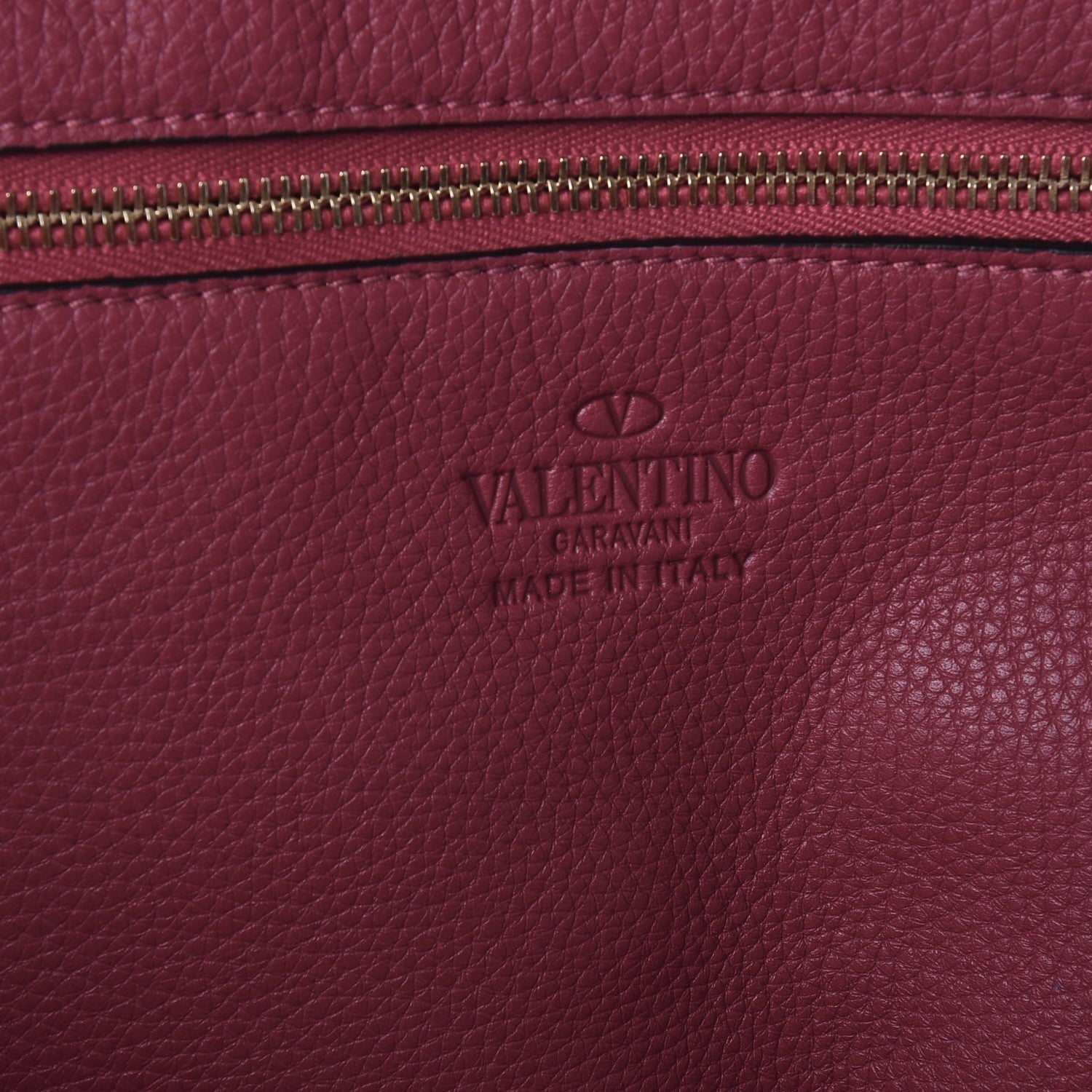 Valentino Garavani Pebbled Calfskin Medium Rockstud Tote Camelia 7 of 8