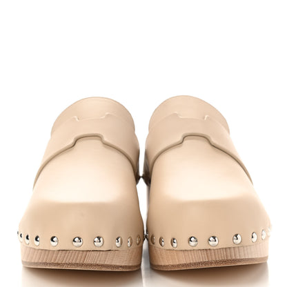 Hermes Calfskin Calya Mules 36 Hetre 2 of 9