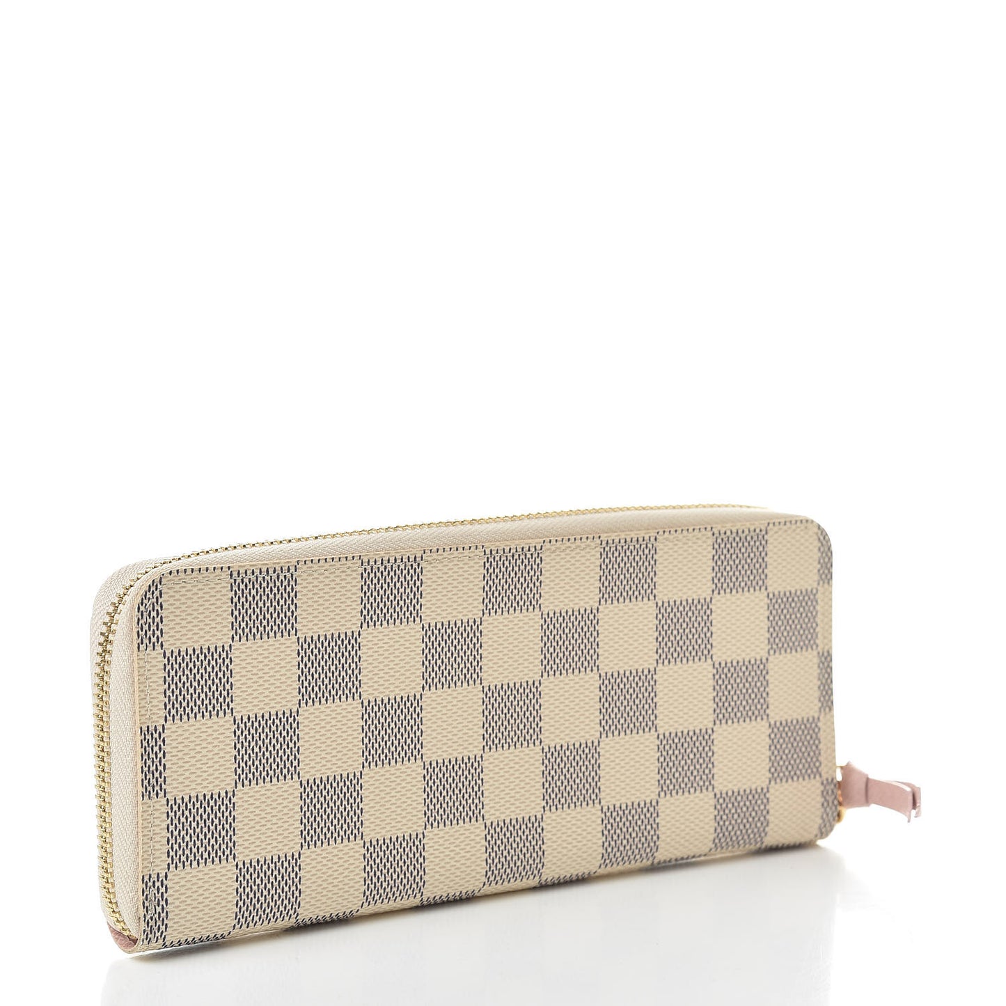 Damier Azur Clemence Wallet Rose Ballerine