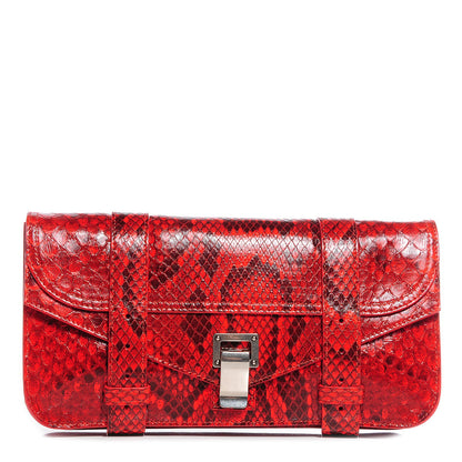 Proenza Schouler Python PS1 Pochette Poppy 1 of 9