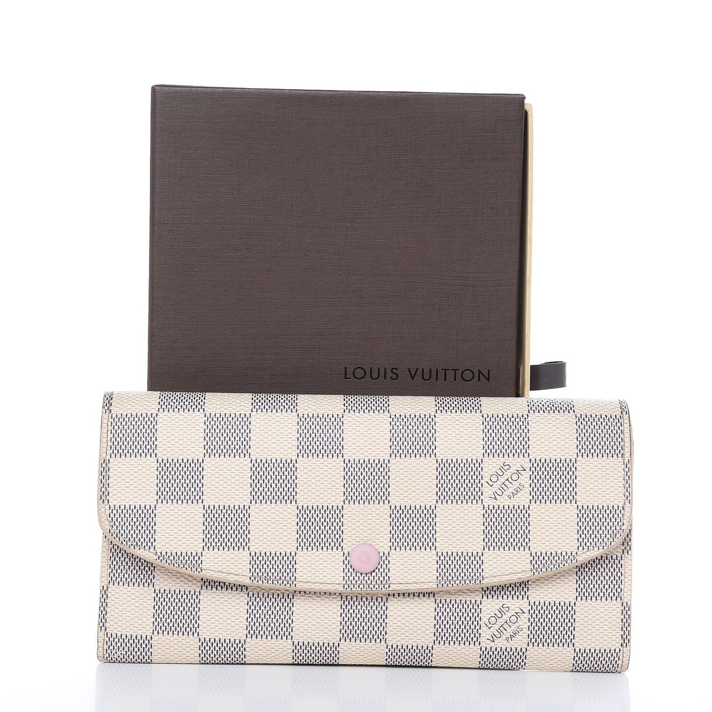 Damier Azur Emilie Wallet Rose Ballerine