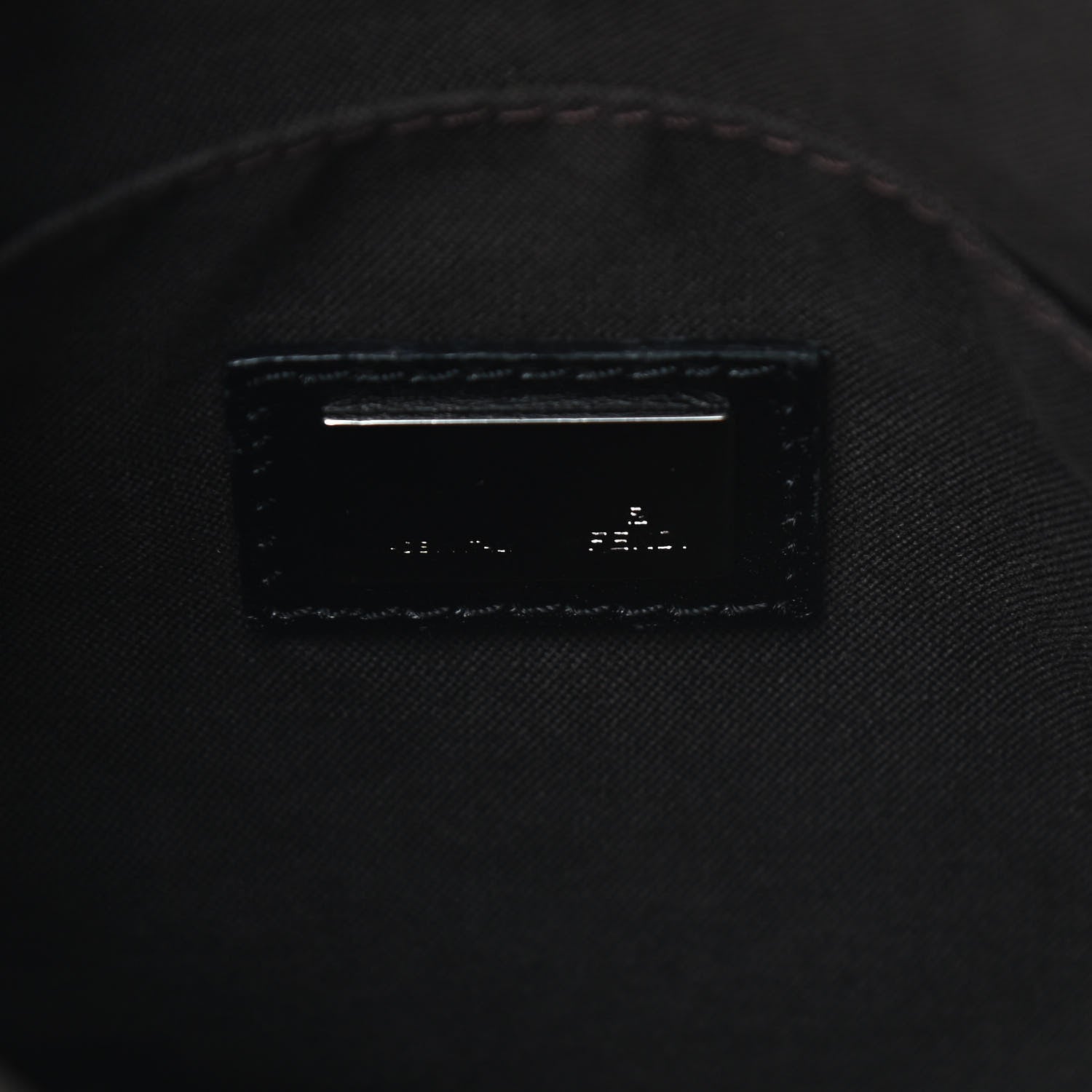 Fendi Zucchino Vitello Small Crossbody Black 6 of 10