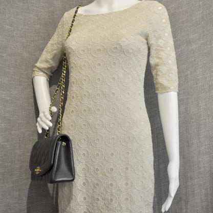 Chanel Lambskin Quilted Small Flap Bag Black GHW 2 of 9