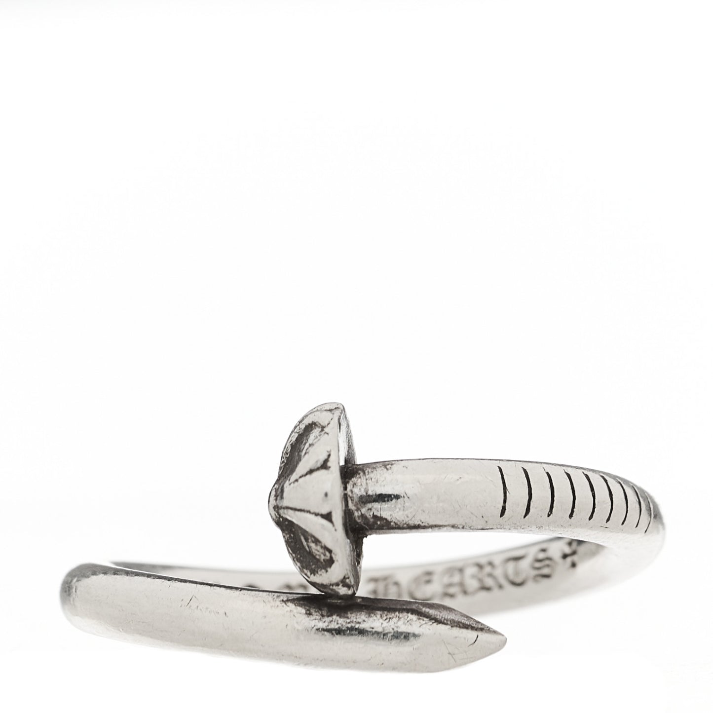 Sterling Silver Cross Ball Nail Ring 62 10