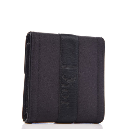 Christian Dior Nylon Logo Compact Wallet Black 3 of 6