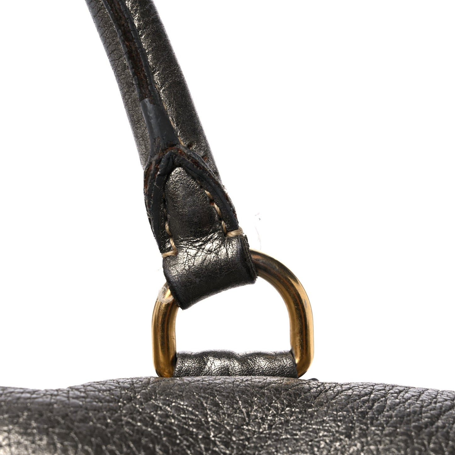 Metallic Vitello Daino Tote