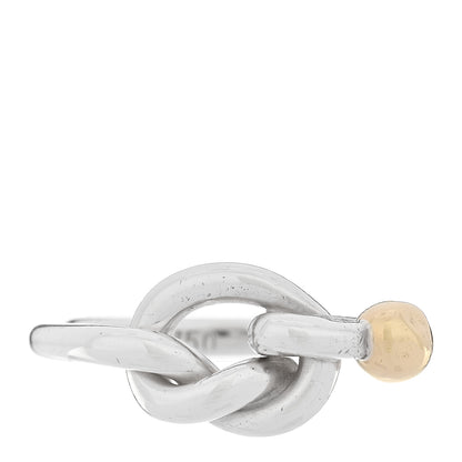 Tiffany Sterling Silver 18K Yellow Gold Love Knot Ring 47 4 1 of 4