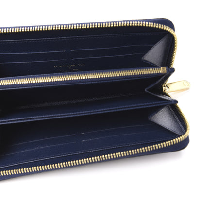 Louis Vuitton Damier Paillettes Zippy Wallet Blue 5 of 7