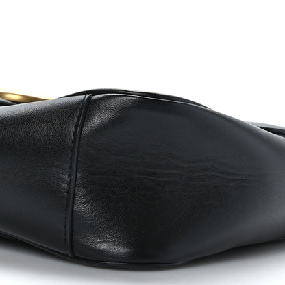 Gucci Calfskin Matelasse Small GG Marmont Shoulder Bag Black 9 of 9