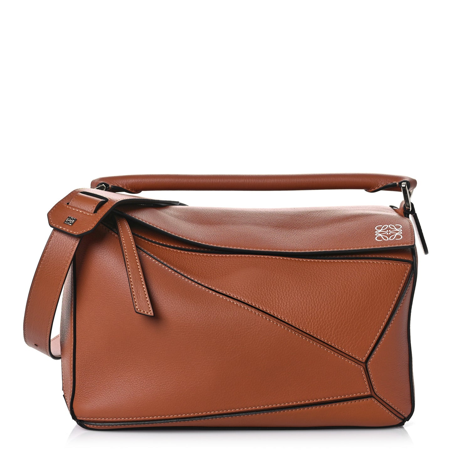 Calfskin Medium Puzzle Bag Tan