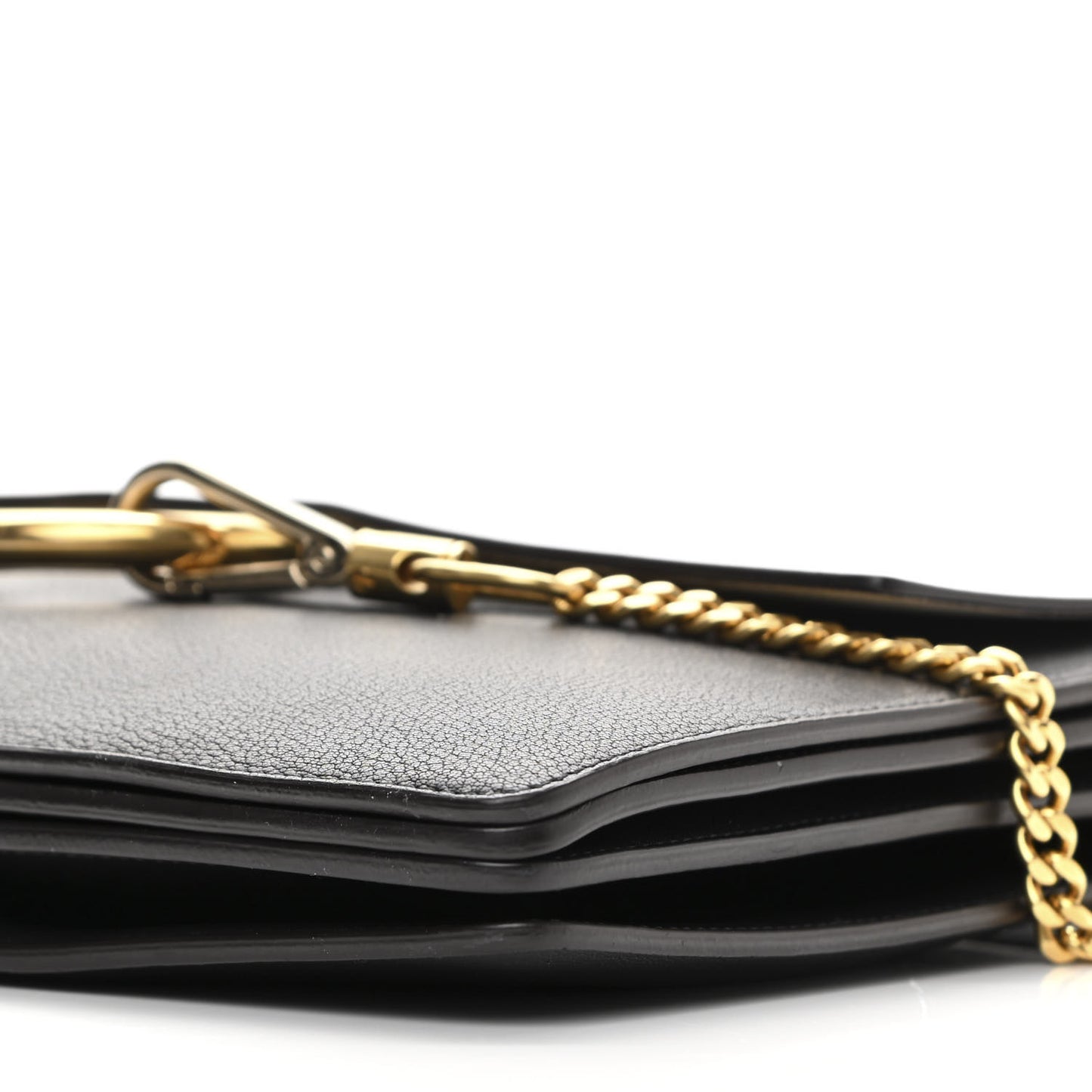 Goatskin Medium Faye Shoulder Bag Black