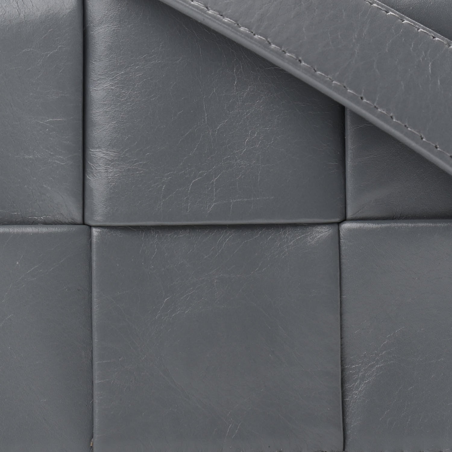 Bottega Veneta Paper Calfskin Maxi Intreccio Extra Mini Cassette Crossbody Bag Grey 8 of 10