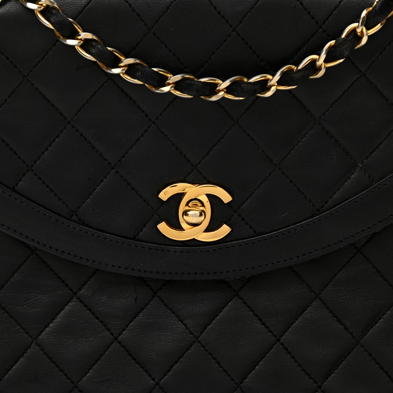 Chanel Lambskin Quilted Medium Single Flap Black 9 of 16
