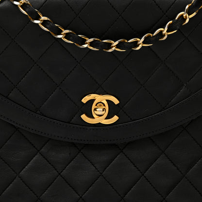 Chanel Lambskin Quilted Medium Single Flap Black 9 of 16