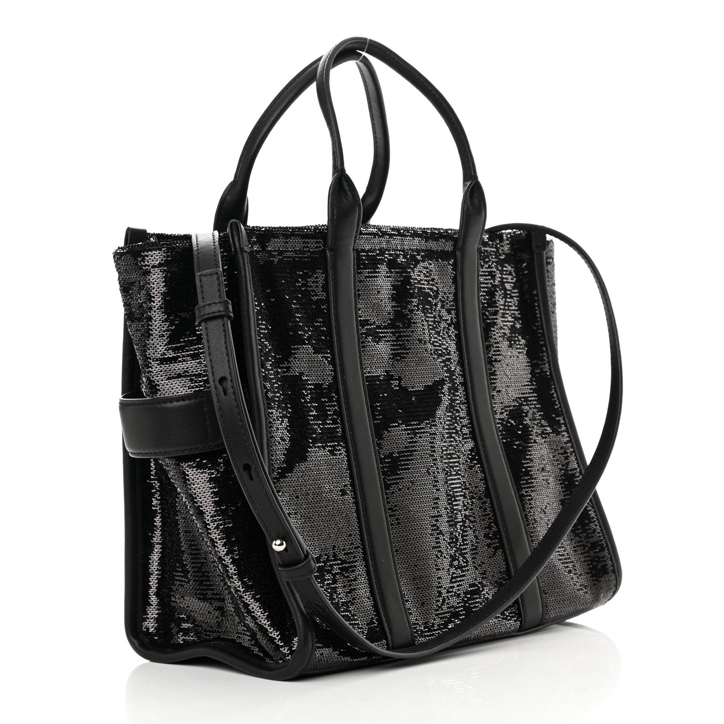Sequin Medium The Tote Bag Black