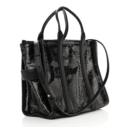Marc Jacobs Sequin Medium The Tote Bag Black 3 of 13