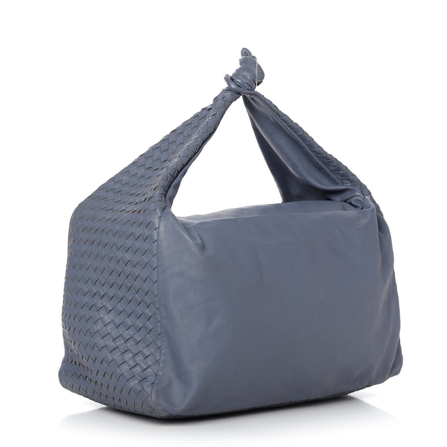 Nappa Intrecciato Large Knot Hobo Krim