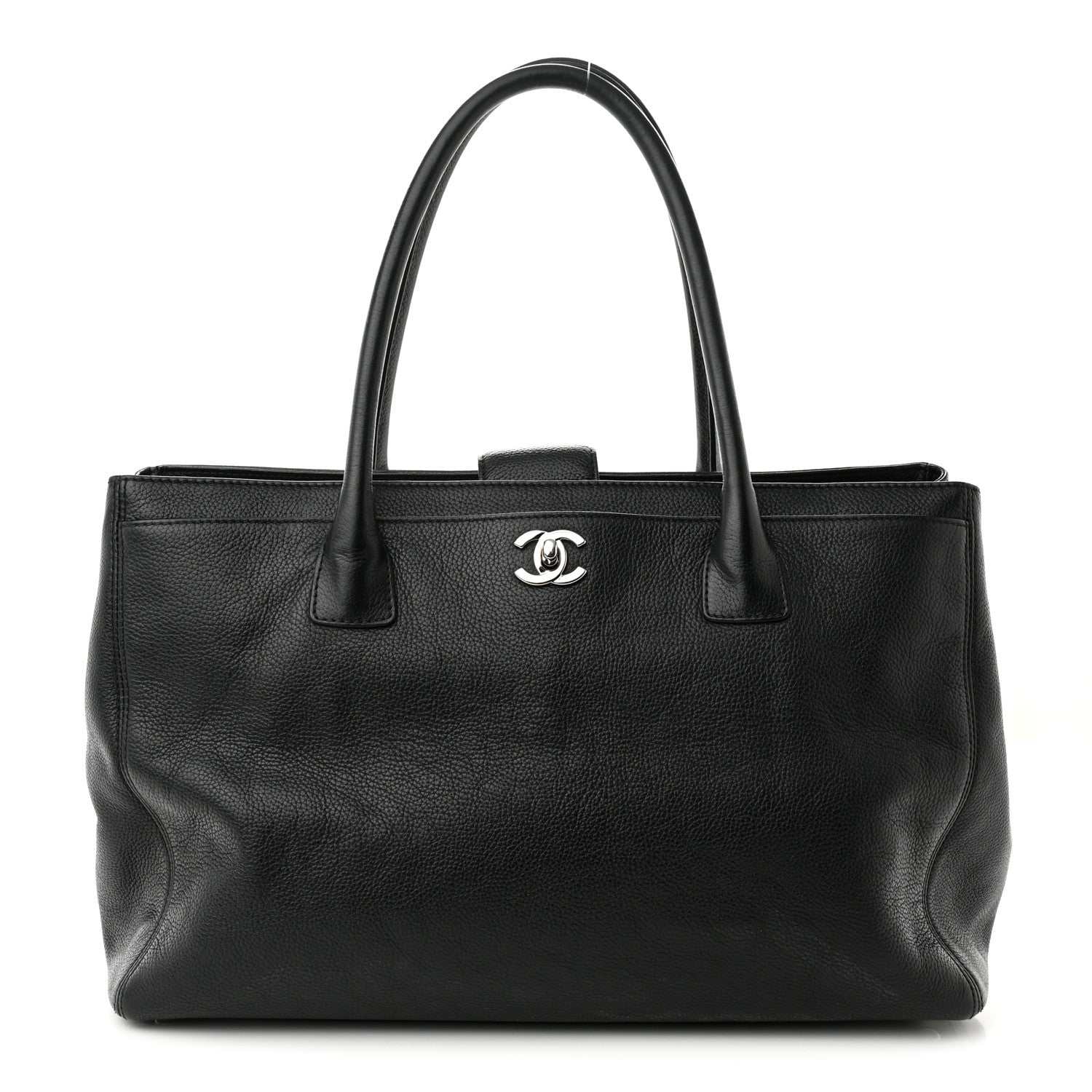 Chanel Calfskin Cerf Executive Shopper Tote Black 1 of 13