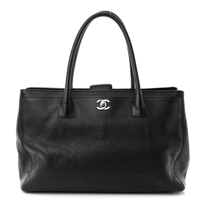 Chanel Calfskin Cerf Executive Shopper Tote Black 1 of 13