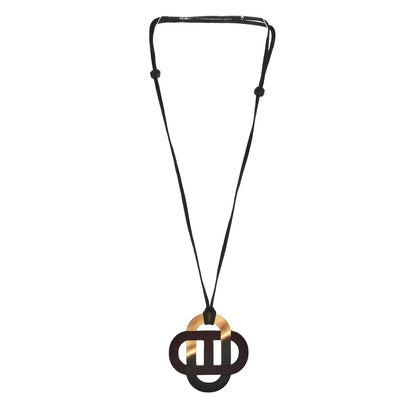 Hermes Buffalo Horn Lacquer Isatis Necklace 3 of 5