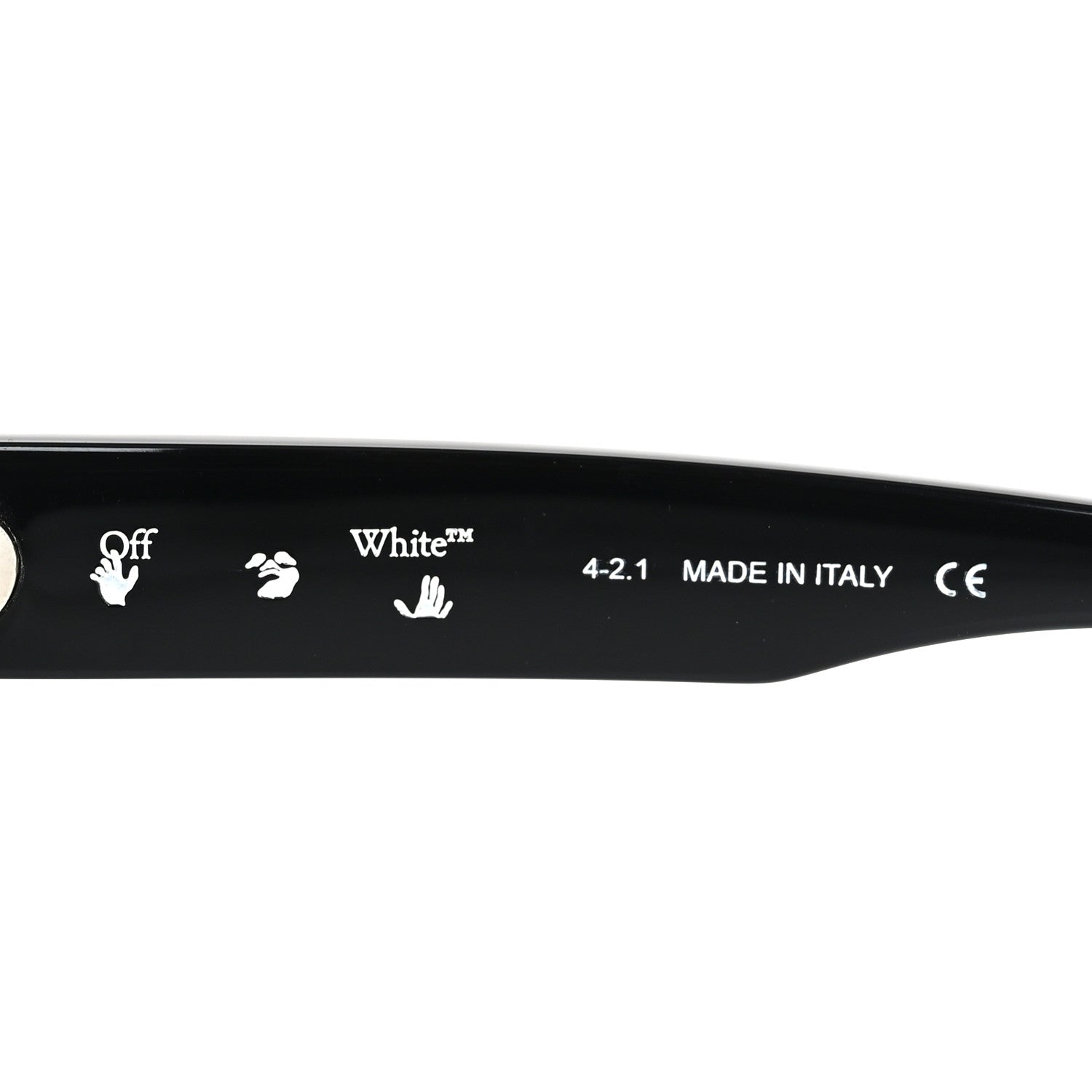 Off-White Acetate Square Sunglasses OERI008 Black 5 of 6