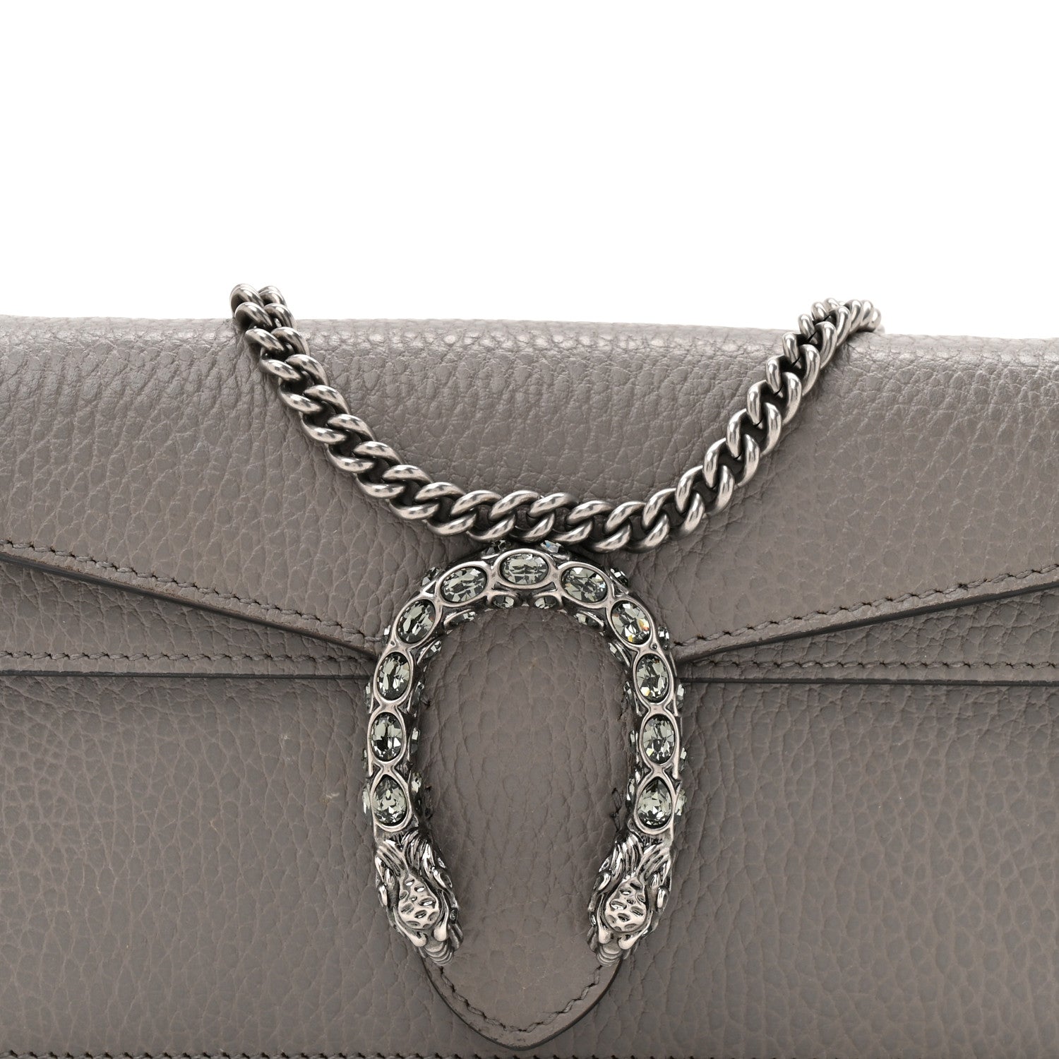 Gucci Dollar Calfskin Crystal Super Mini Dionysus Shoulder Bag