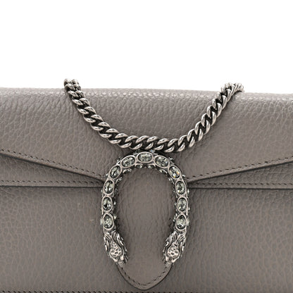 Gucci Dollar Calfskin Crystal Super Mini Dionysus Shoulder Bag Dusty Grey Black Diamond 7 of 14