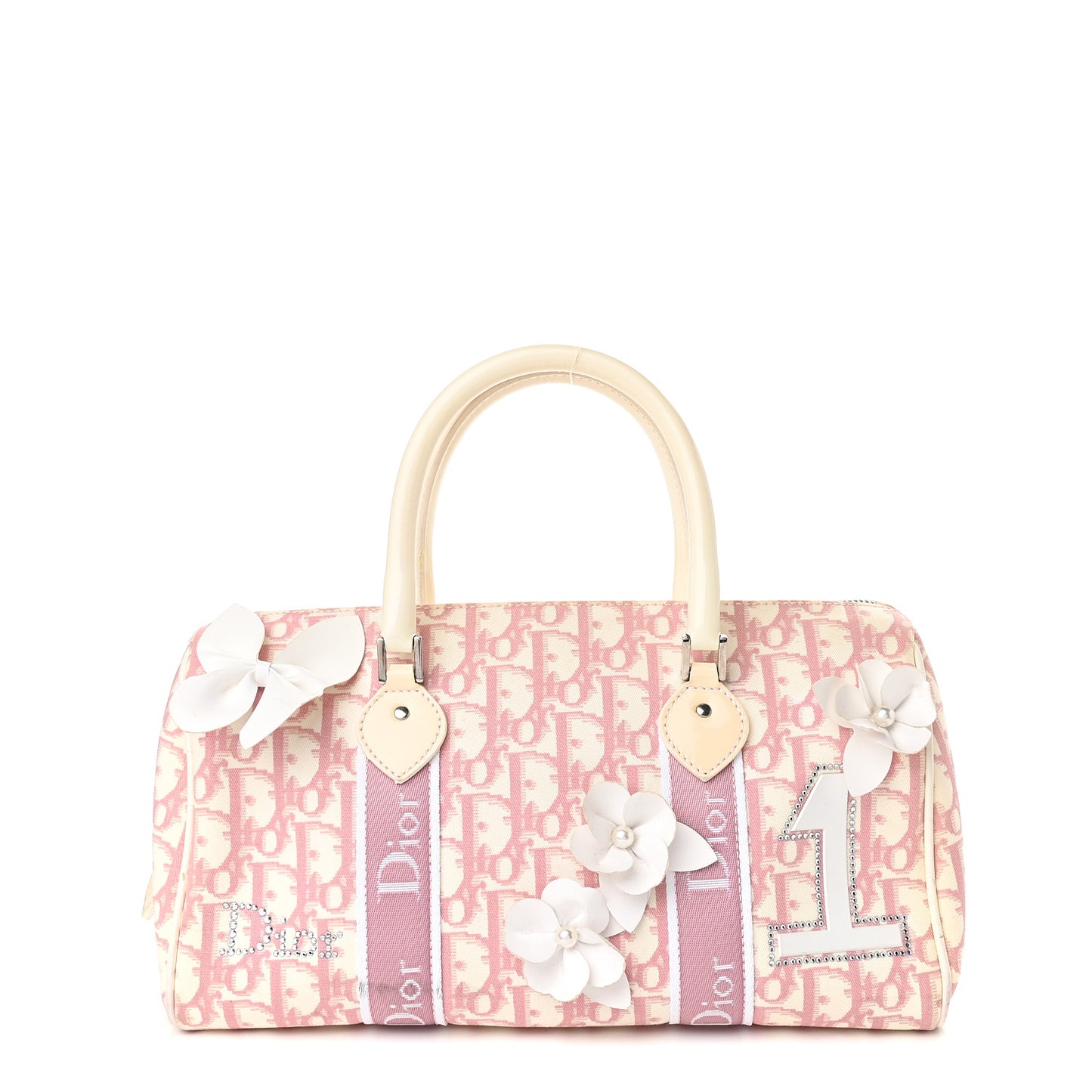 Monogram Girly Boston Pink