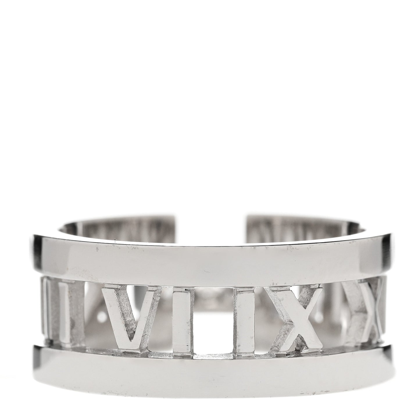 18K White Gold Diamond Open Atlas Ring 54 7