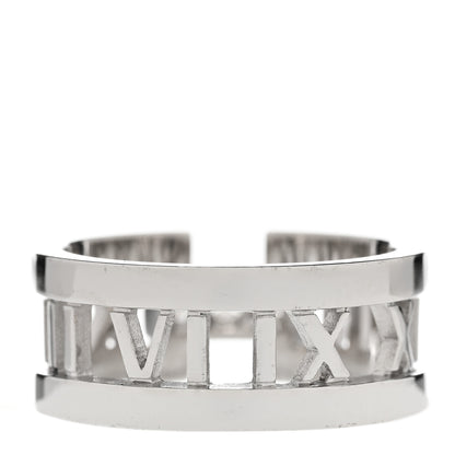 Tiffany 18K White Gold Diamond Open Atlas Ring 54 7 3 of 5