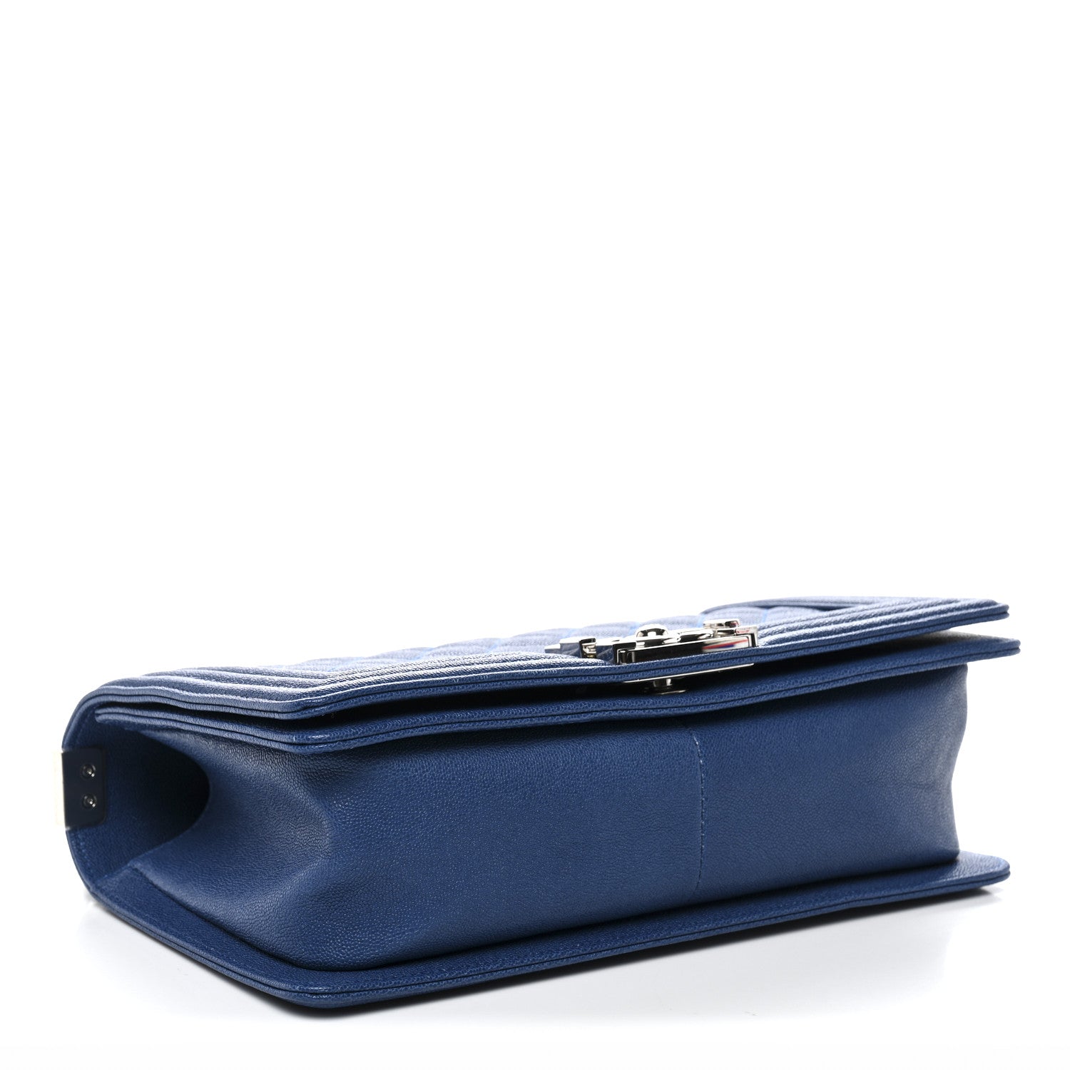 Chanel Caviar Quilted Medium Boy Flap Dark Blue 4 of 10