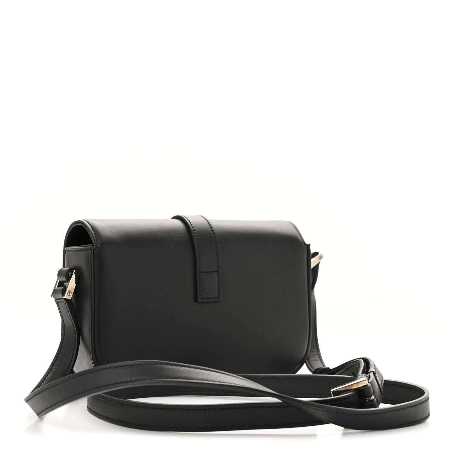 Saint Laurent Smooth Calfskin Small Monogram Université Shoulder Bag Black 3 of 15