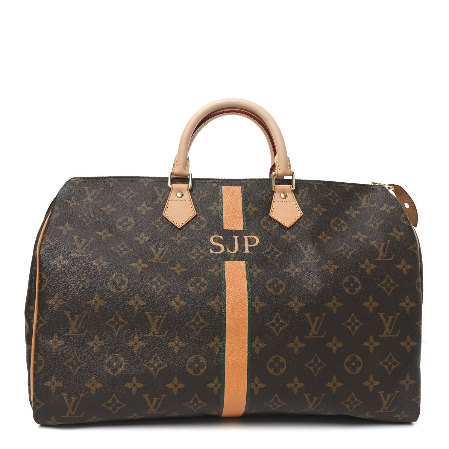 Louis Vuitton Monogram My LV Heritage Speedy 40 Orange Green