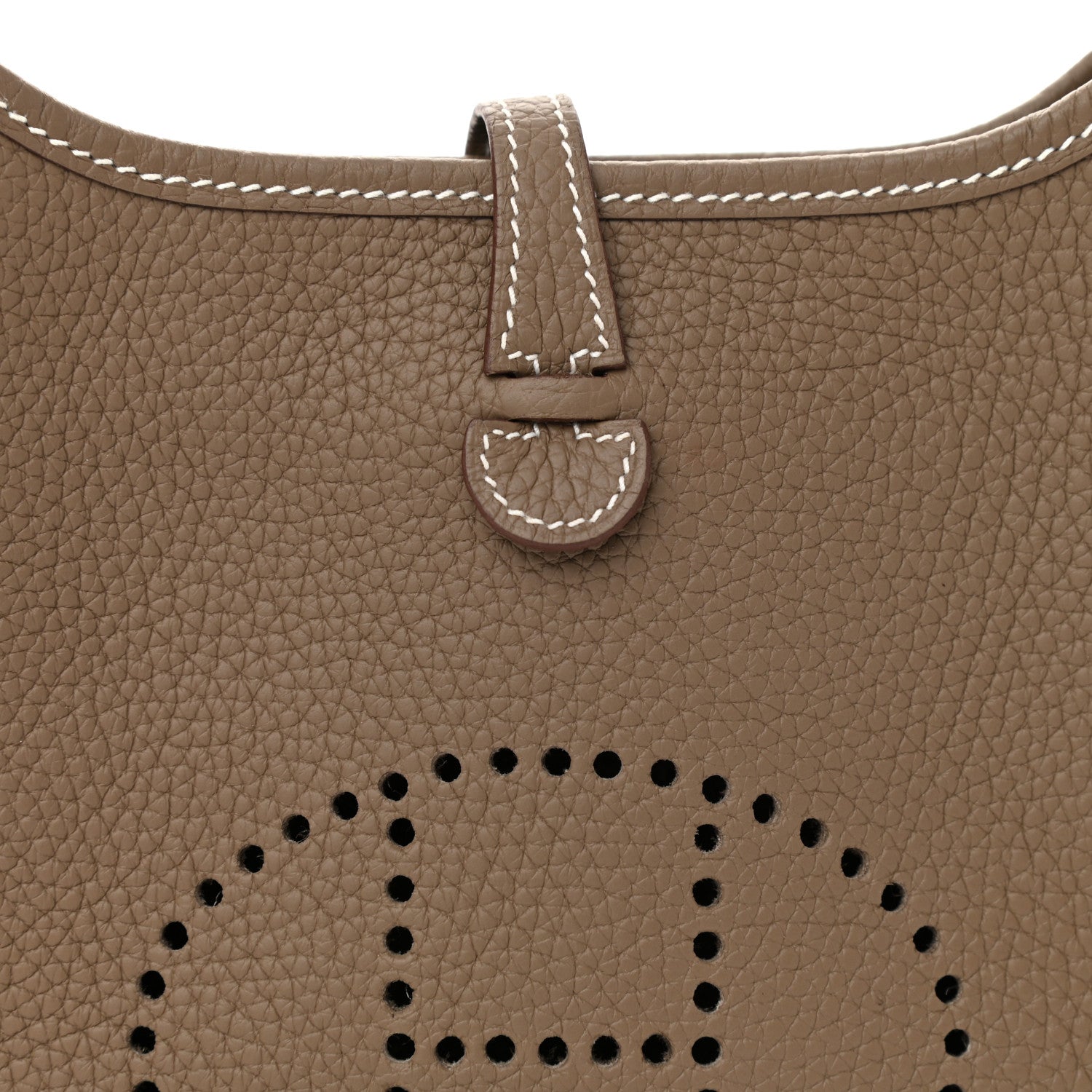 Hermes Taurillon Clemence Amazone Evelyne TPM Etoupe Bleu Indigo 8 of 11