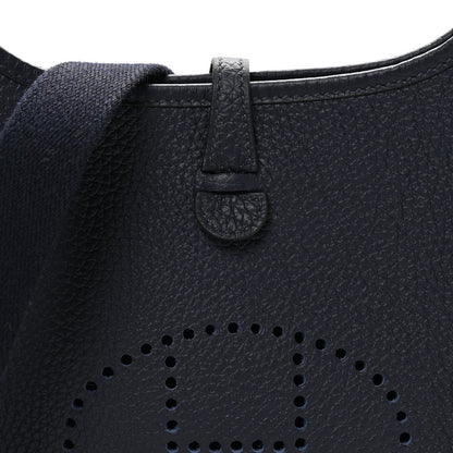 Hermes Taurillon Clemence Evelyne TPM Bleu Nuit 8 of 11