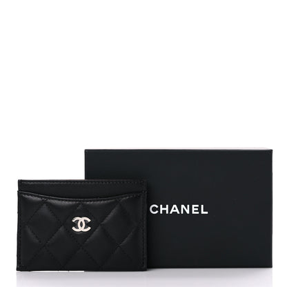 Chanel Lambskin Quilted Card Holder Black 9 of 9