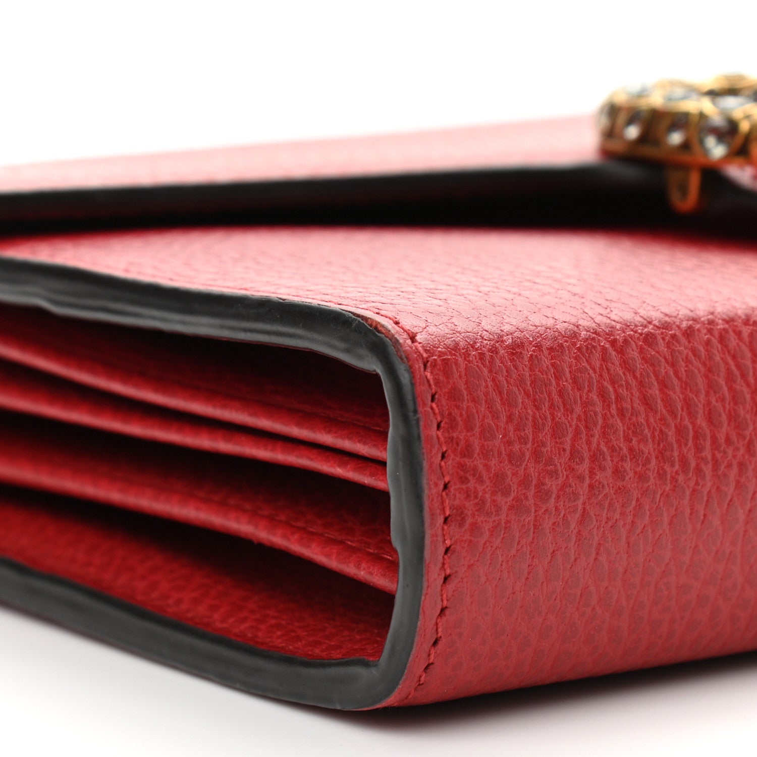 Gucci Calfskin Mini Dionysus Chain Wallet Hibiscus Red 9 of 15