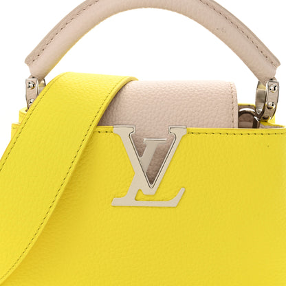 Louis Vuitton Taurillon Mini Capucines Yellow Beige 8 of 10