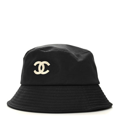 Chanel Cotton CC Bucket Hat S Black 1 of 8