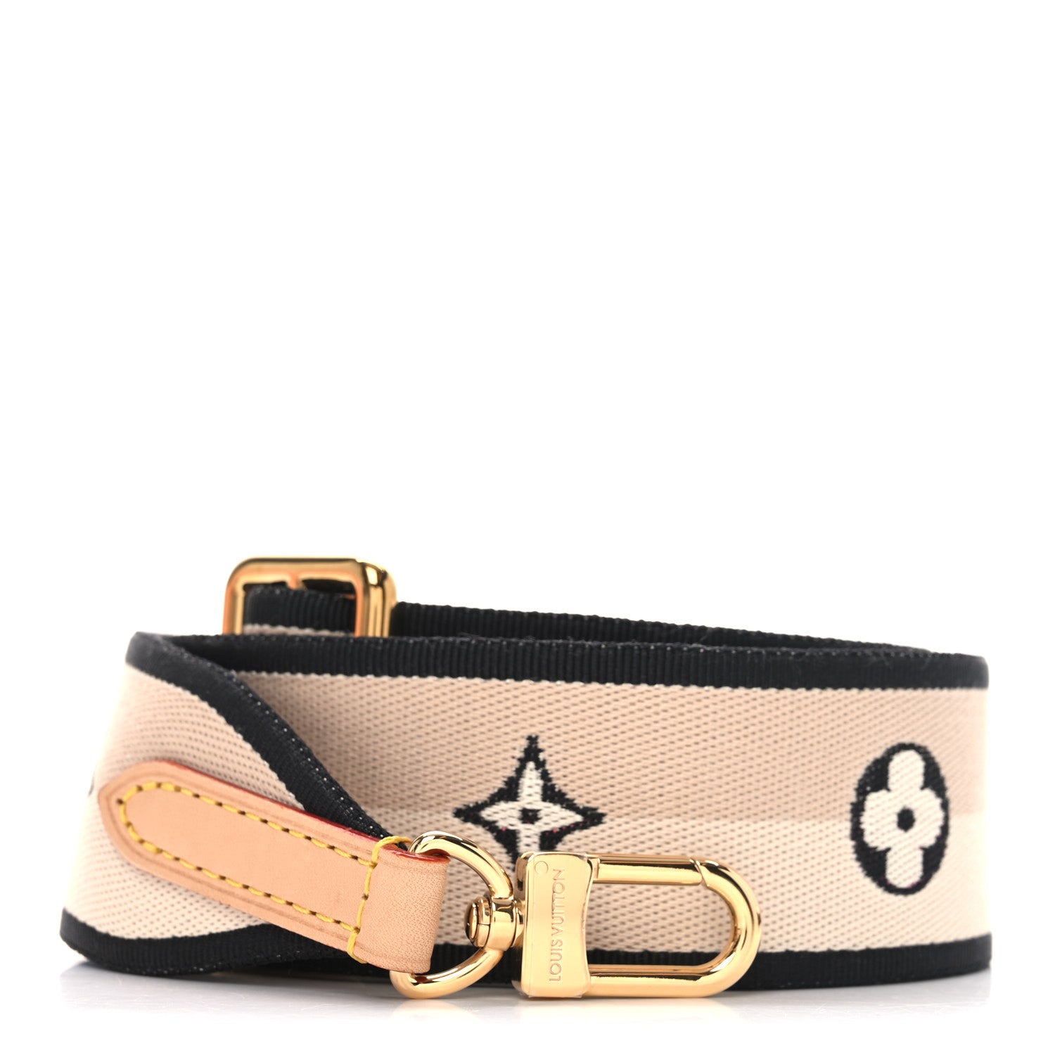 Louis Vuitton Jacquard Speedy Bandouliere 20 Shoulder Strap Black 1 of 3