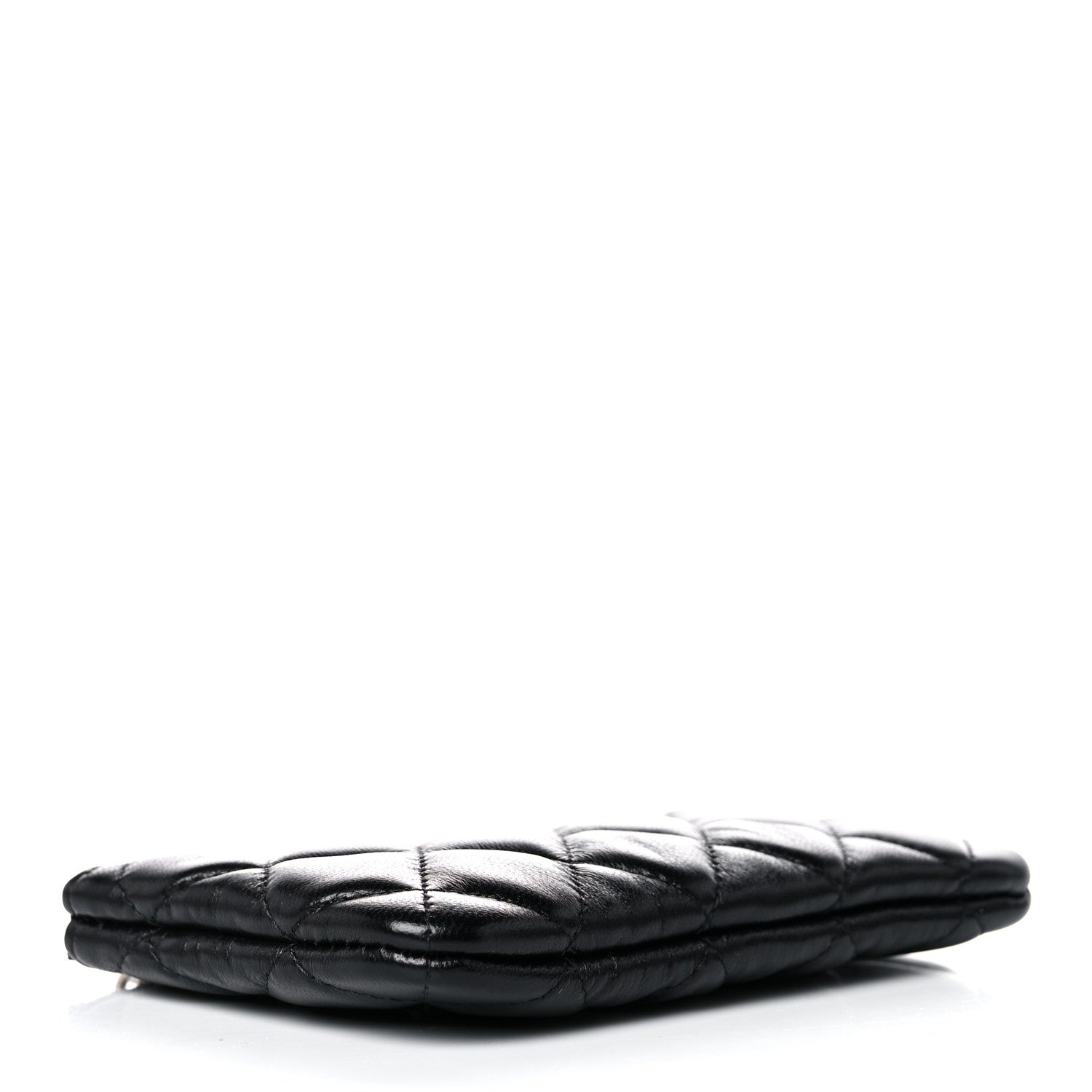Chanel Lambskin Quilted Small No. 5 Cosmetic Case Black 4 of 9