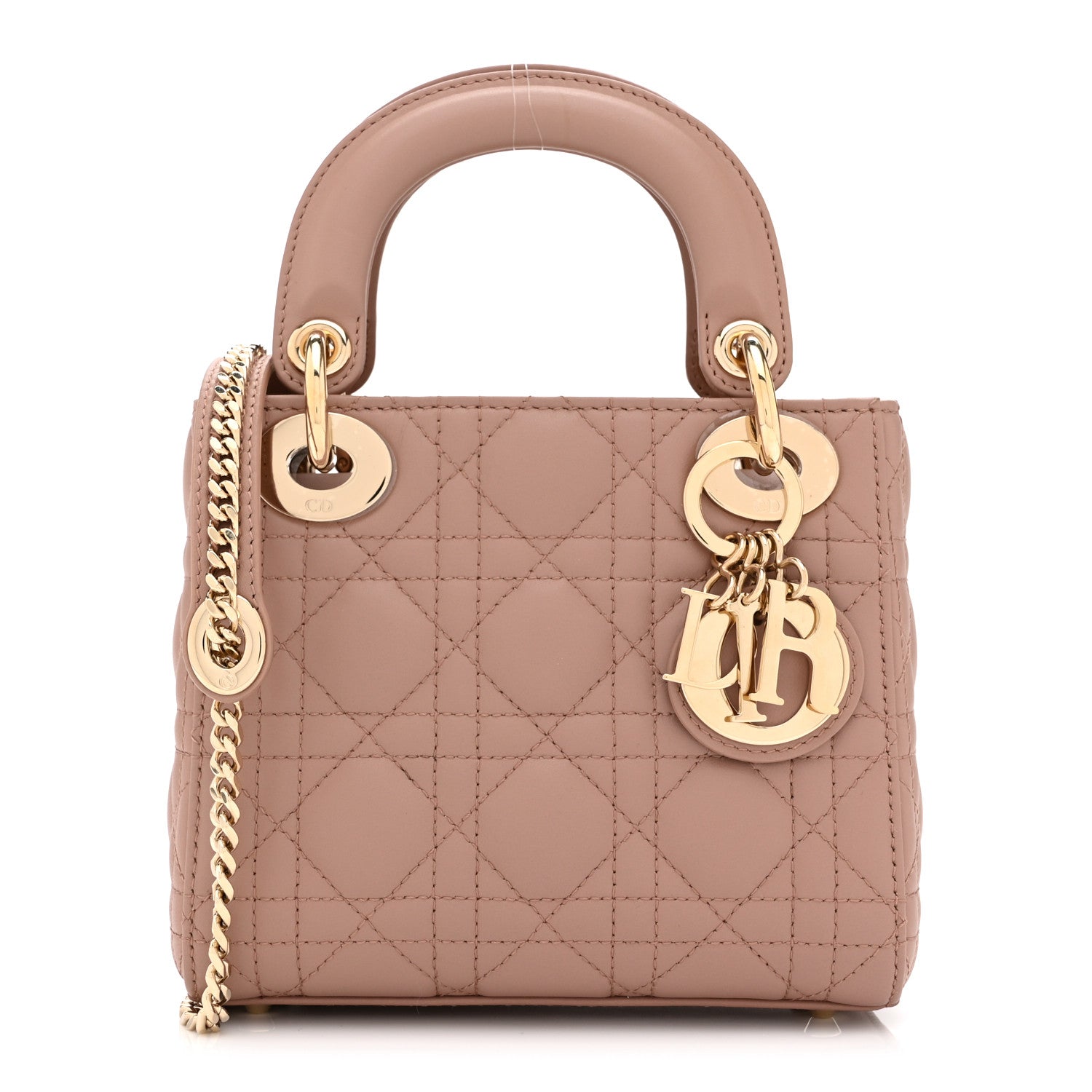 Christian Dior Lambskin Cannage Mini Lady Dior Fard 1 of 10