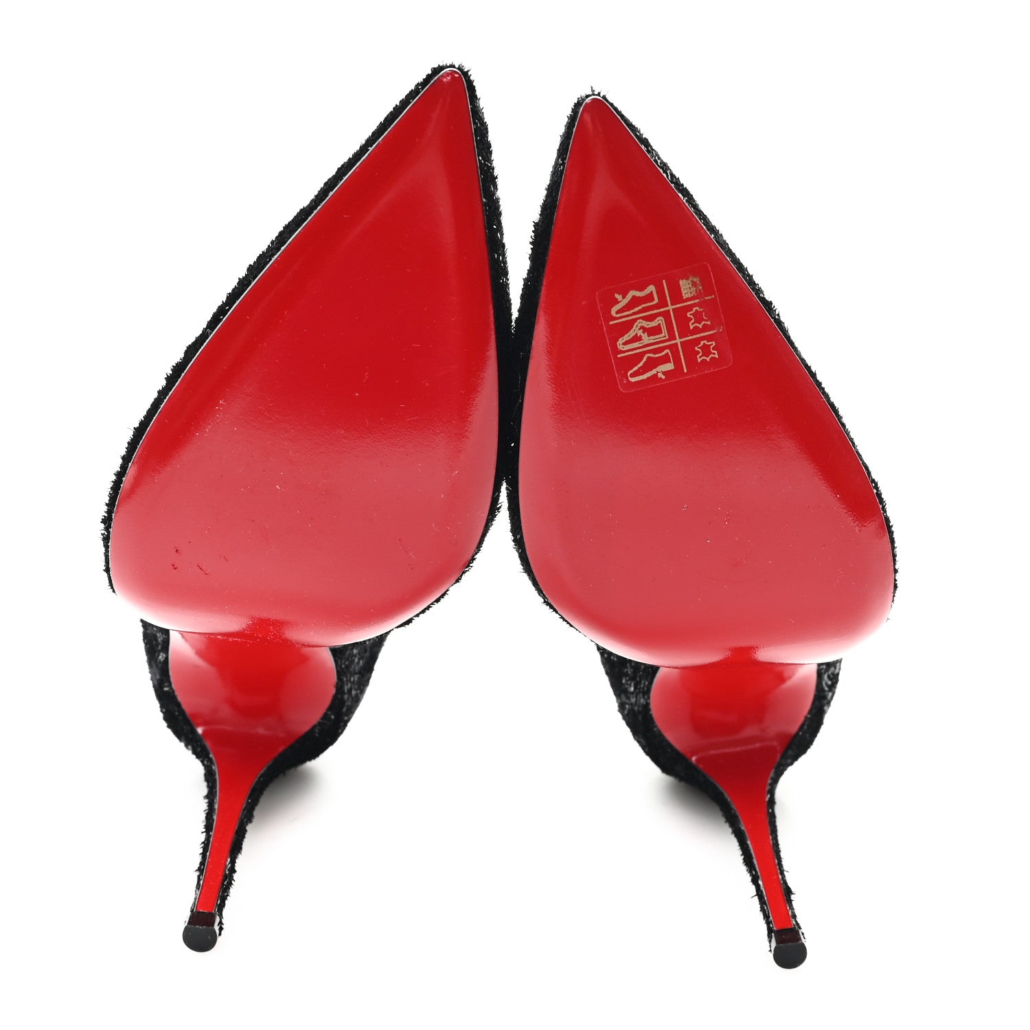 Christian Louboutin Velvet Papillon Iriza 100 Pumps 37.5 Black 6 of 9