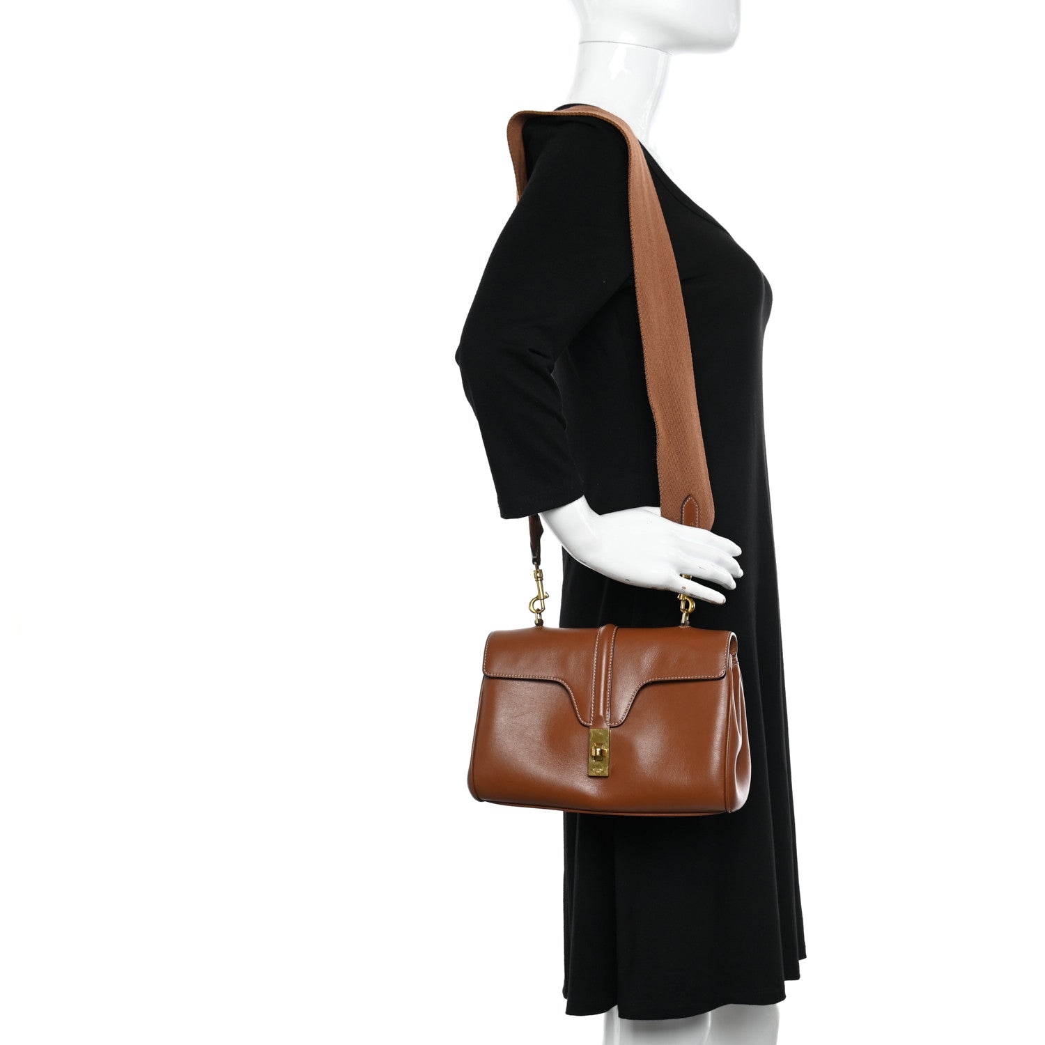 Celine Smooth Calfskin Teen 16 Crossbody Bag Soft Tan 3 of 15