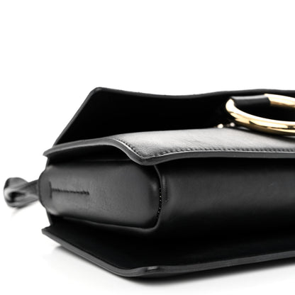 Chloe Suede Calfskin Small Faye Shoulder Bag Black 9 of 10